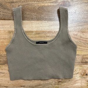Forever 21 Ribbed Crop Tank